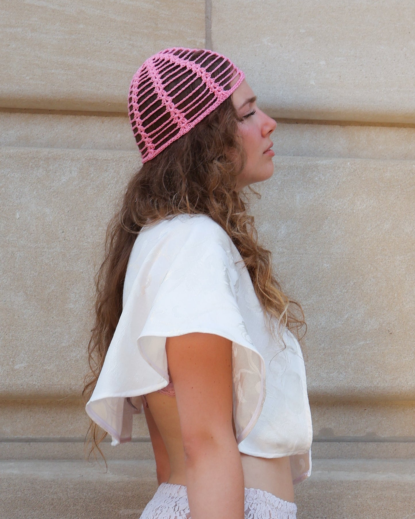 Pink hat