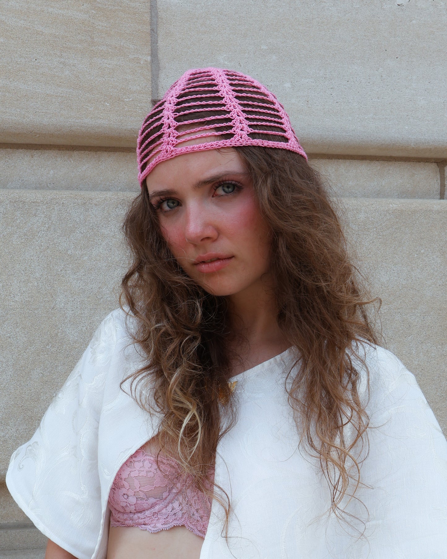 Pink hat